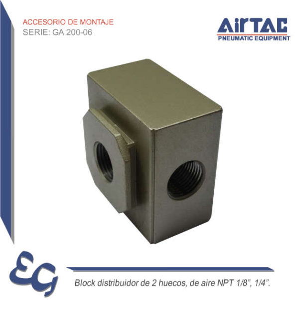 Block distribuidor GA 200-06 - Airtac Peru