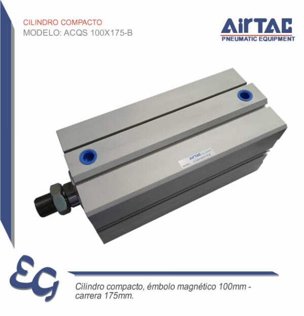 Cilindro compacto ACQS 100X175-B - Airtac Peru