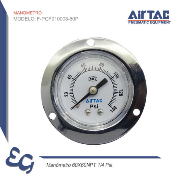 Manometro Neumatico F-PGF010008-60P - Airtac Peru