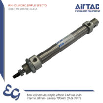 Mini cilindro simple efecto MI 20X100-S-CA - Airtac Peru