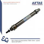 Mini cilindro simple efecto MSA 16X50-S-CA - Airtac Peru