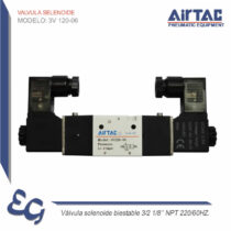 Valvula Selenoide Biestable 3V 120-06 - Airtac Peru