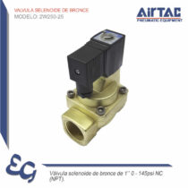 Valvula Selenoide de Bronce 2W250-25 - Airtac Peru