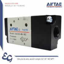 Valvula de Aire 3A 110-06-NC - Airtac Peru